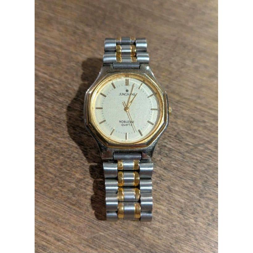 Used Junghans quartz watch men s silver/gold