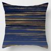 Blue Geometric Shiny Pattern Pillowcase Office Living Room Home Pillowcase Car Ornaments