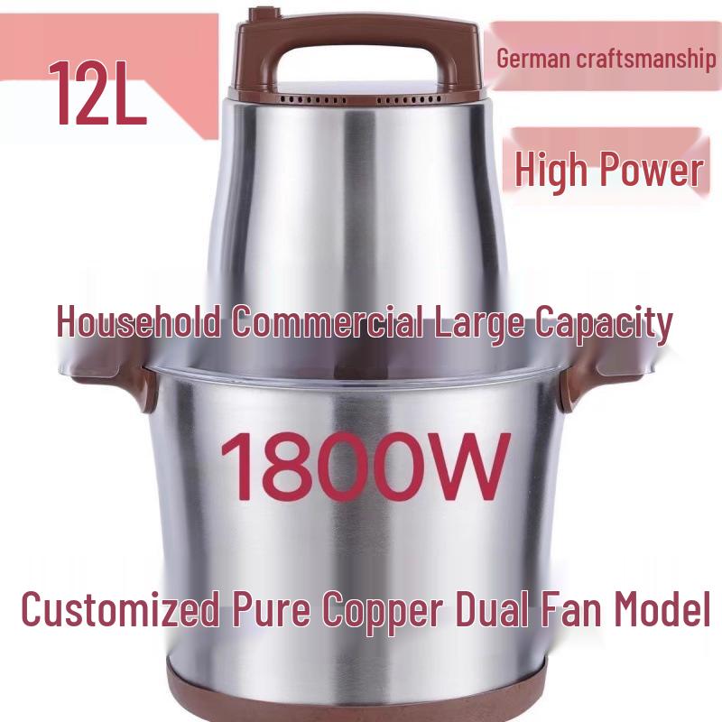 High-Power 1800W Electric Meat Grinder & Vegetable Chopper with Large Capacity