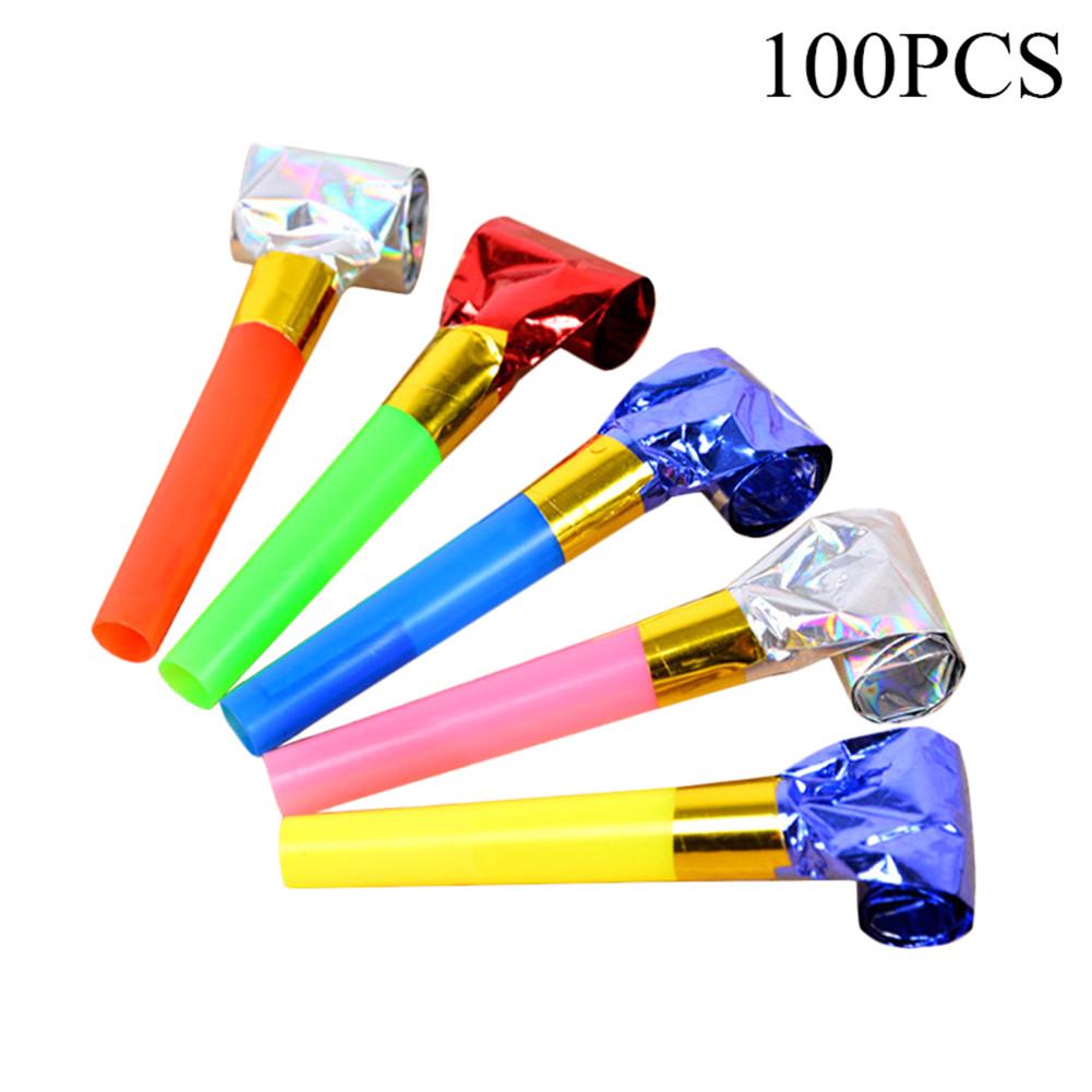 Fete D Anniversaire De 100 Pcs Divertissant Outil Acclamations Prop Petit Souffle Dragon Sifflet En Plastique Trompette Faire Des Achats En Ligne A Bas Prix Sur Joom