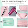 Portable Silicone Heat Resistant Mat Hair Straightener Curler Insulation Pad Non-Slip Anti Heat Mat Hair Styling Tool For Travel