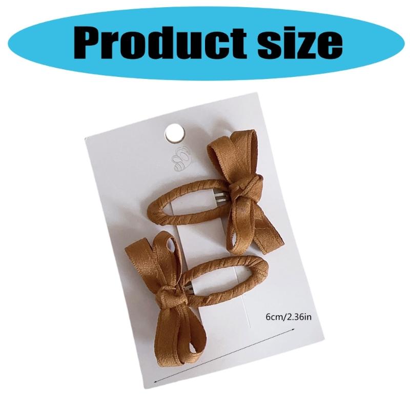 6 Stück Baumwollspitzen Schleifen Haarspange für Babymädchen Herbst Winter Blattfarben Design Haarschmuck Haarspangen