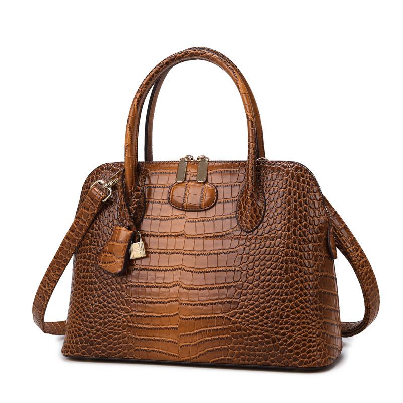 Damen Tasche Krokodilmuster Umhängetasche Handtasche Neu Einfach Mode Trend Textur Umhängetasche