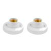 1-20PCS E27 Screw Cap Socket White Ceiling Light Lamp Bulb Fixing Base Stand 220V E27 Light Bulb Holder Spiral LED Bulb Base