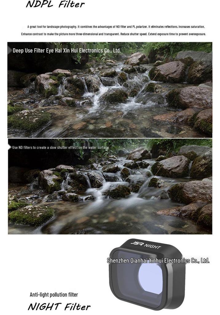 DJI Mini 3 Pro Drone Camera Accessories: UV Filter, Polarizing Filter, ND Neutral Density Filter