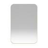 Stylish Rectangle Mirror Cabinet, Recessed Medicine Cabinet, Metal Framed, Adjustable Shelves, Storage for Bathroom, Living Room and Bedroom, Gold