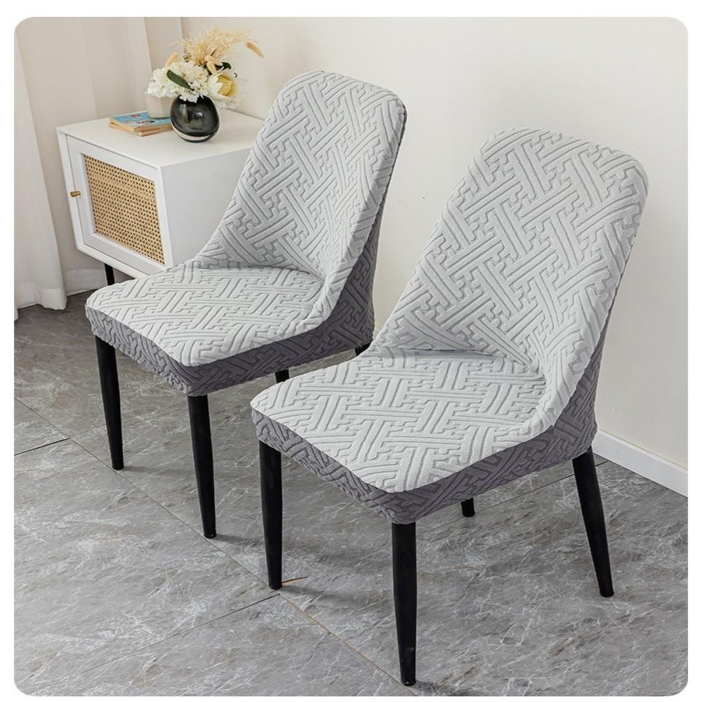 High-elastic Jacquard Dining Chair Cover Anti-slip Integrated Seat Cover Chair Slipcovers  Banquet