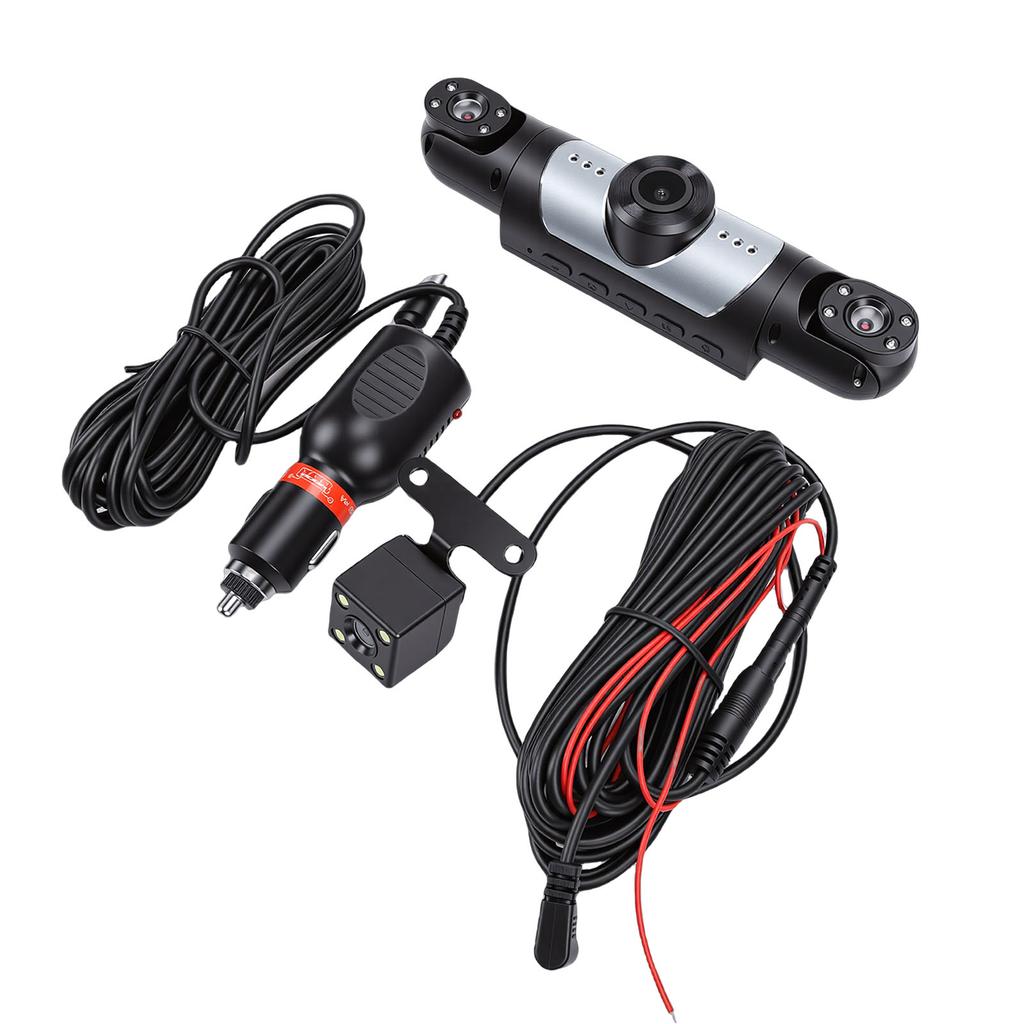 Car  cam 1080P 4 Channel Front Rear Left Right   Cam with Sensor   Recording Supports WiFi Mobile APP