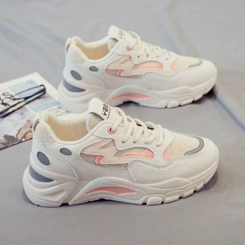 Shoes women ing trendy new little white shoes spring and autumn mesh breathable student leisure sports net shoes versatile