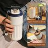 450ml Smart Kaffeetasse Auto Büro Thermoskanne Reise Edelstahl Sport Wasserflasche Vakuumflasche LED Temperaturanzeige Becher