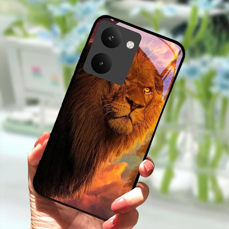 Para Capa Realme P3 Ultra 5G Capa à Prova de Choque Concha Traseira de Vidro Temperado Para-choque Para Capa de Telefone Realme P3ultra 5G RMX5030 Coque
