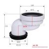 YouShu Sealed Anti-Odor Quiet Drain Pipe (2-Pack)