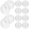 10pcs Twisted Balls Plastic Round Fillable Easter Eggs For Party Favors Candy Storage Gumballs Vending Machine Empty