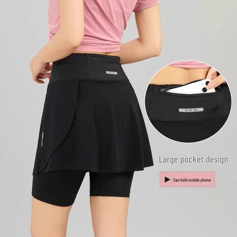 Women's Quick-Dry Tennis & Badminton Skorts for Fitness, Running, or Yoga