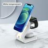 New Release Product 15W Phone Charging Stand 3 in 1 Magnetic Wireless Chargers with Light for Phone for Earphone for Watch Gifts