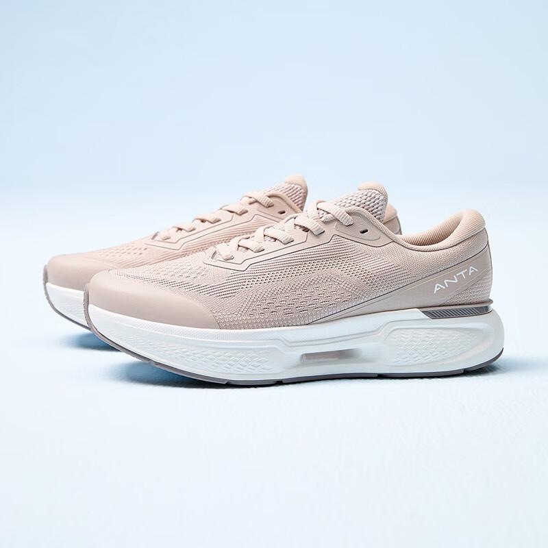 Anta Shocking 11 Comfortable Trendy Shock Absorbing Durable Low Top Training Shoes Women sneaker Gray Pink 122527718-4