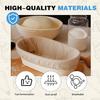 4 Pack Bread Proofing Basket Liner, 2 Pack 10 Inch Round Banneton Basket Cloth Cover & 2 Jar Covers, Natural Cotton Sourdough Proofing Liners for
