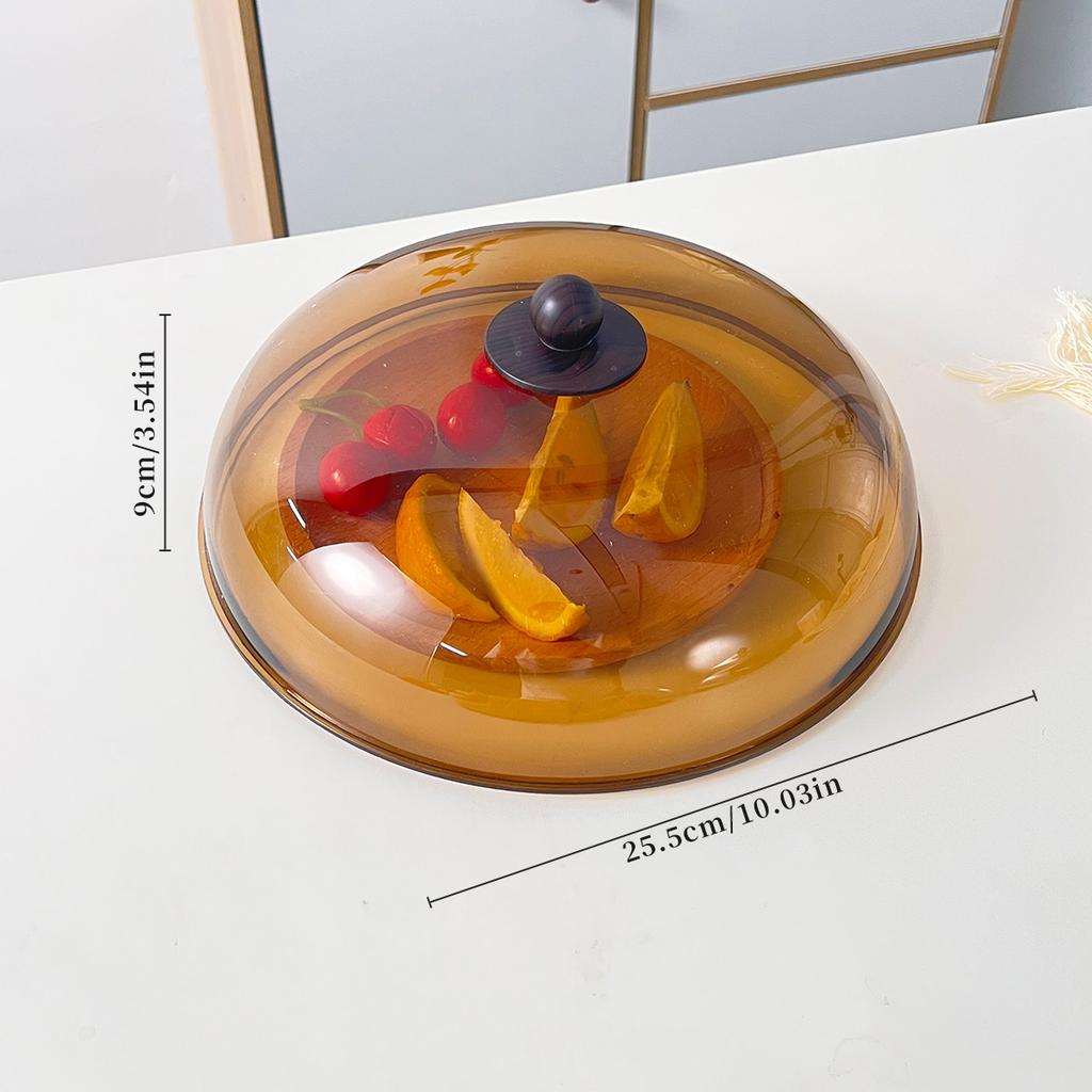 Transparent Plastic Insulation Food Cover Dustproof&Insect Dish Cover Reusable Food Fresh-keeping Cover Kitchen Accessories