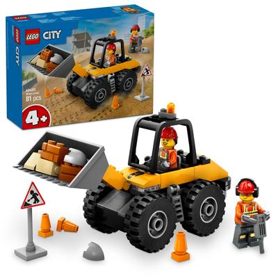 LEGO City Pá Carregadeira Amarela Bloco de Construção Brinquedo Educacional456Veículo Carro Mini Carro 60450
