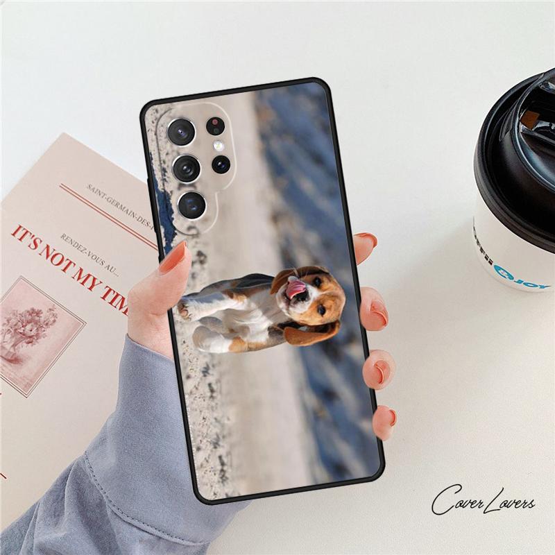 Love My Beagle Puppies Dogs Phone Case For Samsung Galaxy S24 S25 S23 S22 Ultra Note 10 20 Plus S20 S21 FE Cover
