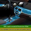Car Center Console Media Dashboard Navigation TPU Anti-scratch Transparent Protector Film For BMW 5 Series G30 G31 2018-2022