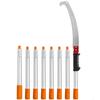 Manual Pole Saw,4.6-9.8 Ft Extendable Tree Pruner, Sharp Steel Blade for High Branches Trimming, Manual Branch Trimmer with Lightweight Aluminum Alloy