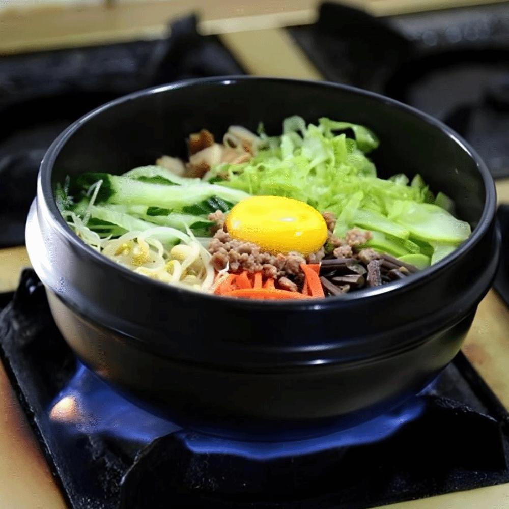 Hitzebeständiger Auflauf-Tontopf 16cm Größe Keramik Suppentopf Suppentopf Koreanischer Steintopf Bibimbap