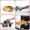 4 Pcs Kitchen Hot Pads Pot Holders Dining Essentials Decor Accessories Terry Cloth Potholders Sets with Hanging Loops for Oven Cooking Baking Pans