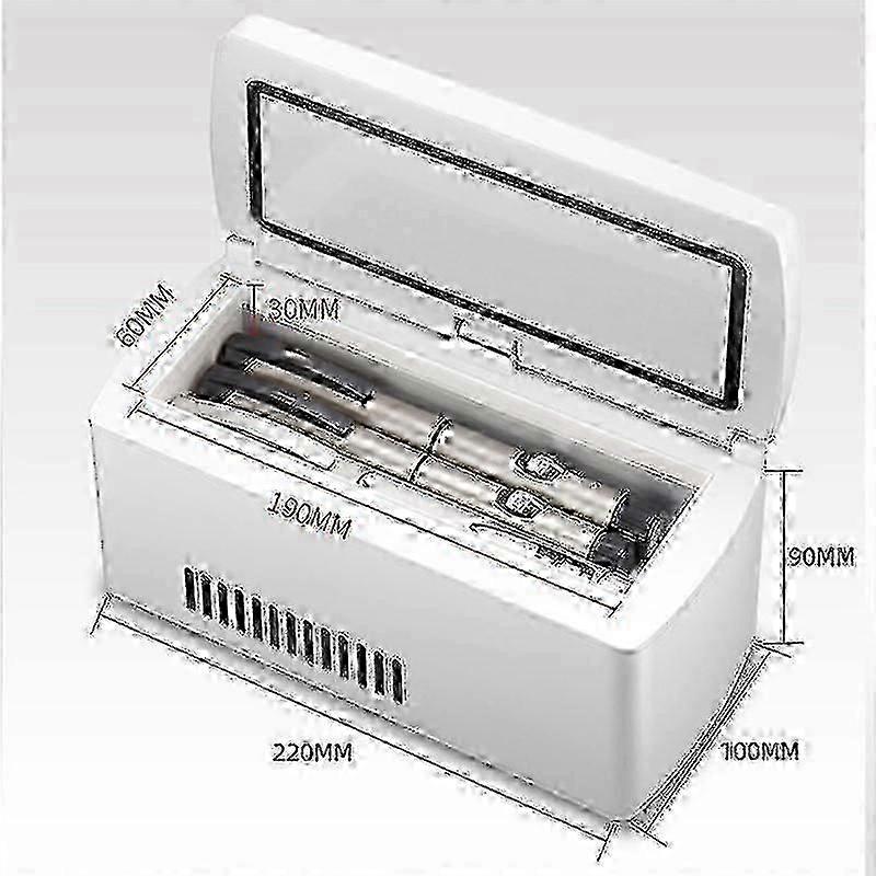 Insulin Kühlbox Kühler Kühlung Medizin Kühlschrank LCD Display Pillendose Heiß Dual Reise