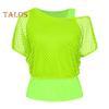 2Pcs/Set Vest Cover Up Set Solid Color Off Shoulder Fishnet Short Sleeve Cover Up O-Neck Sleeveless Vest Set