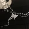 Fashion Shiny Butterfly Decoration Waistband Women Waistband Dress Shirt Jeans Girls Decoration N7W4