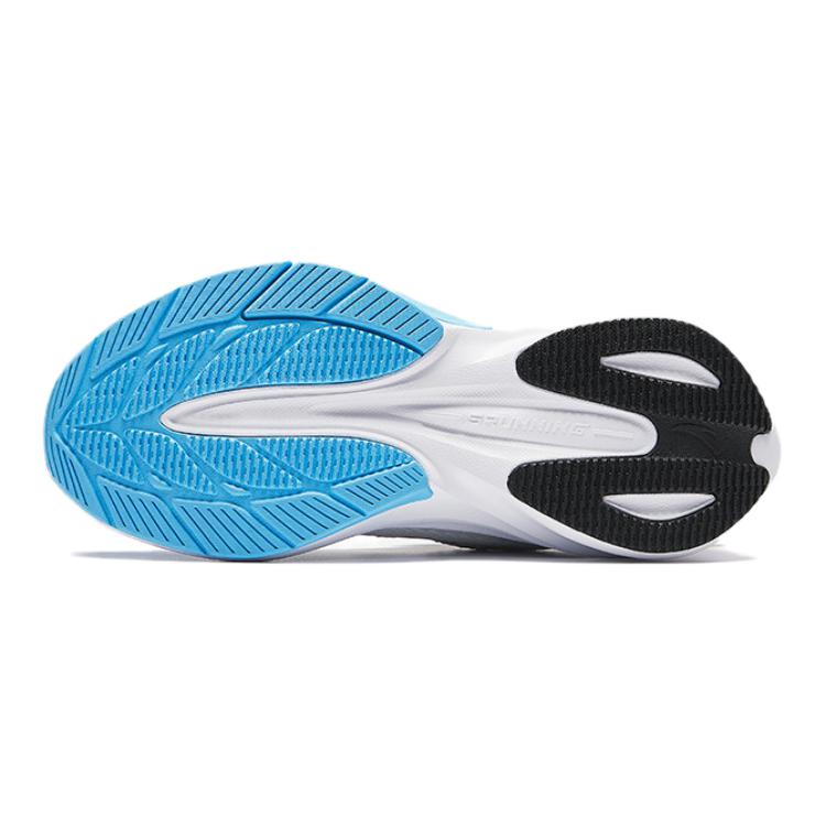 Anta Kids Hailang Comfortable Sports Non-Slip Wear-Resistant Low-Top Running Shoes Kids Sneaker White Blue A12435507-1