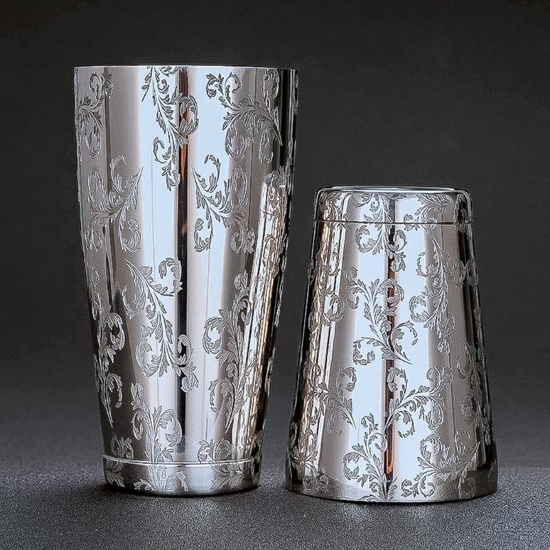 304 Stainless Steel Bartenders Shaker Ergonomic Grip Cocktail Mixer Professional Bartending Tool Mixing Tins Set