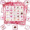 Valentine Day Themed Couple Interactive Fun Desktop Card Bingo Game Props