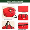 Waterproof Dustproof Holiday Decoration Wreath Bag Round Garland Bags Durable Storage Bag