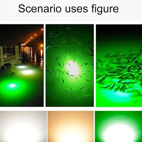 MUQZI Sportzubehör, 12 V, 15 W, superhelles Unterwasser-108-LED-Nacht-Angellicht, das Fische anzieht