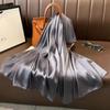 New solid colour anti-silk scarf spring and autumn sunscreen beach towel female silk scarf outside the air conditioning shawl