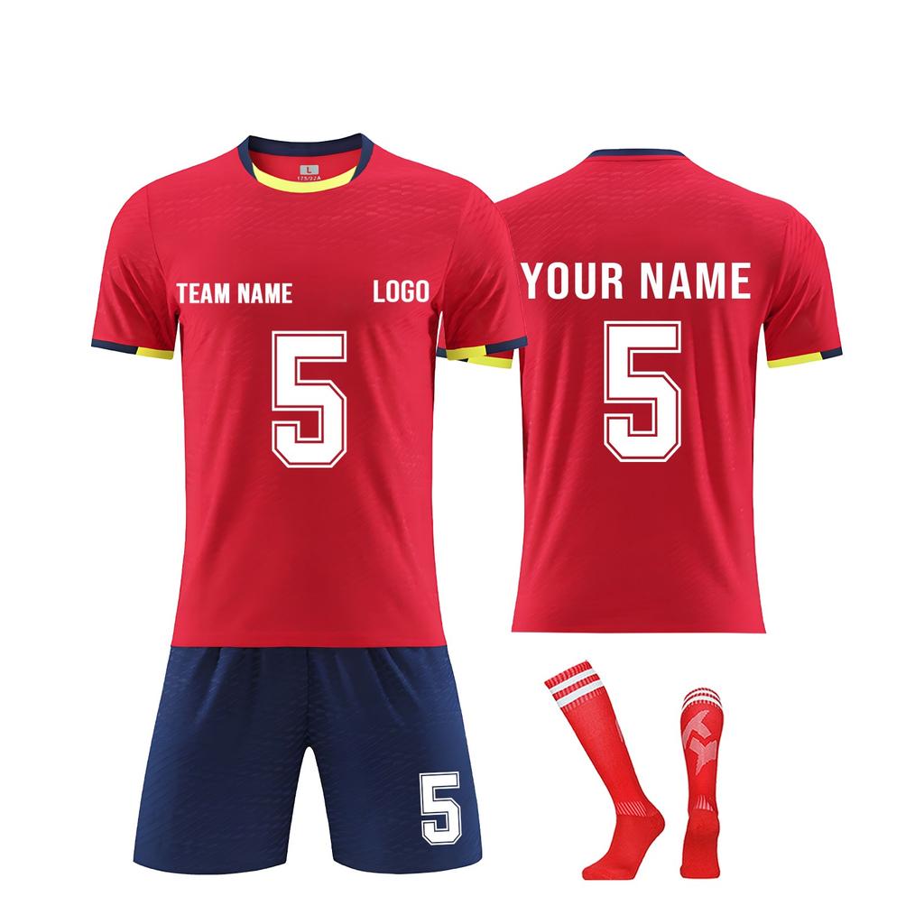 DIY Custom Adult And Children Three-piece Football Uniforms