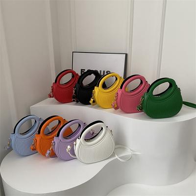 Solid Color Handbag Women'S Early Spring Fashion Foreign Trend Casual Messenger Bag Portable Small Bag Tide