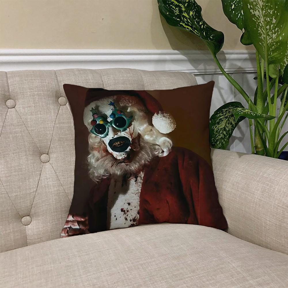 

T-Terrifier cushion cover Square Sofa Cushion Cover Casual Skin-Friendly Comfortable Film Pillow 3 Horror Cover 30cmx30cm