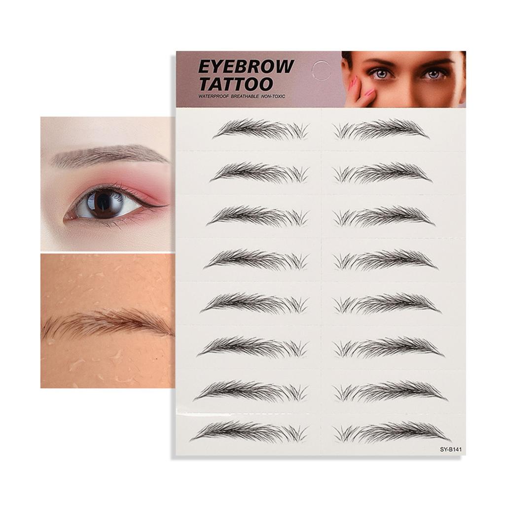 Tattoo Augenbrauen Aufkleber Wasserdicht Permanent Augenbraue 3D Imitation Augenbrauen Tattoos 3D Haarähnliche Authentische Augenbrauen
