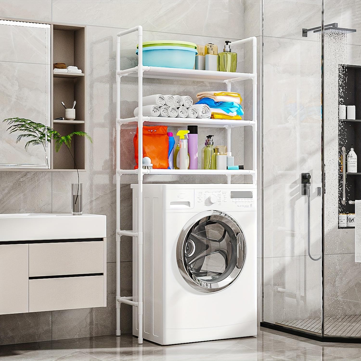 

Стеллаж для хранения стиральной машины, стеллаж для хранения в ванной комнате, многофункциональная полка для ванной комнаты, независимый компактный штатив, аксессуары для ванной комнаты белый