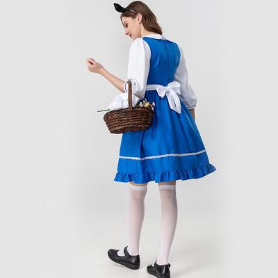 Halloween Alice In Wonderland Adult Maid Dress Blue Maid Dress Cute Princess Dress Parent-Child Dress