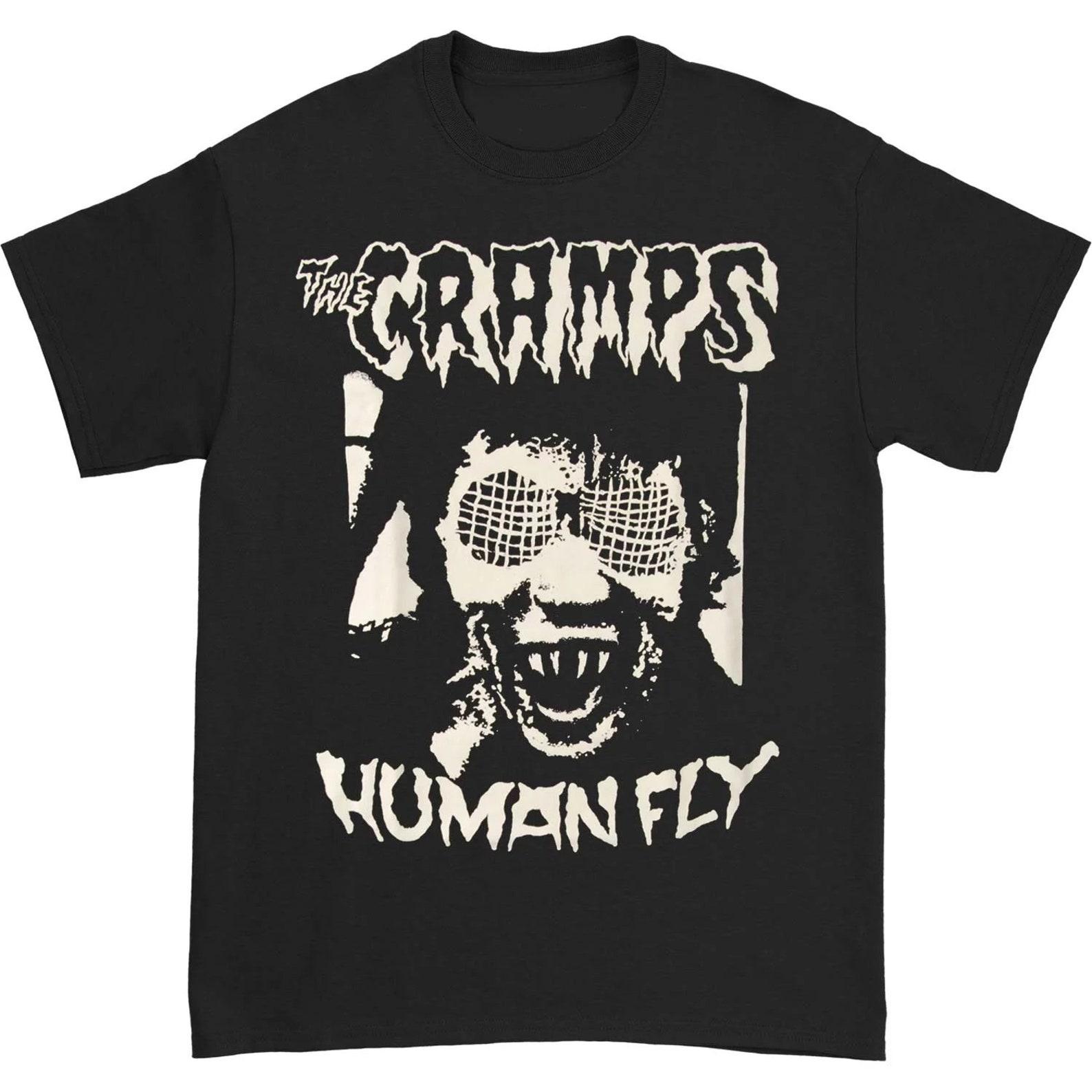The Cramps T shirt- Officially Licensed Human Fly / Bad Music for Bad People Band Merch - Boyfriend Tee - 3XL
