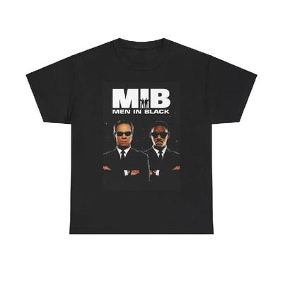 Men In Black Tshirt Movie Poster Retro Vintage Graphic Unisex Will Smith