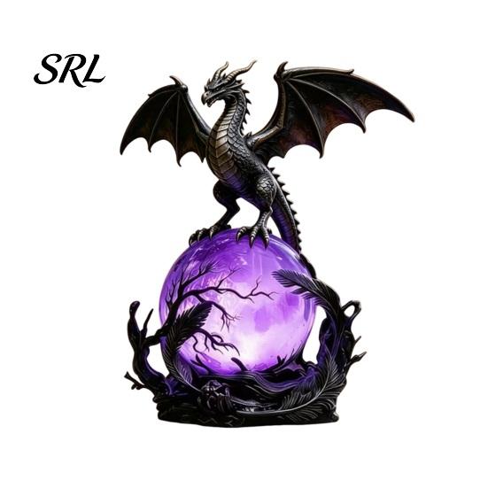 Luminous Dragon Light USB Powered LED Light, Gothic Style Decorative Ornament, Retro Decoration Bedside Desk Lamp for Holiday Atmosphere, Home