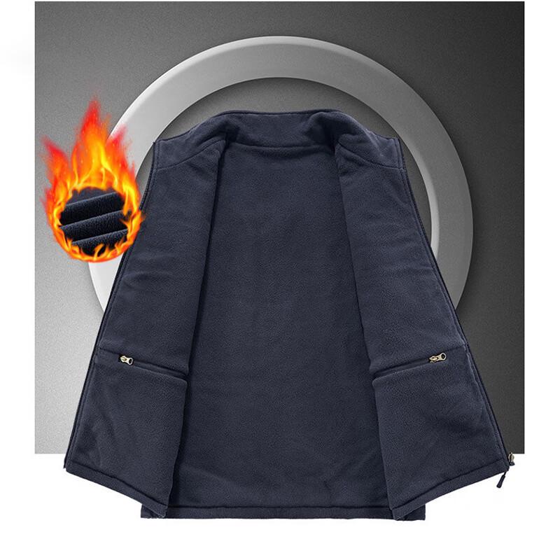 Men's Fleece Lined Casual Vest Jacket