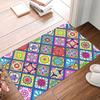 Mexico Style Printing Non Slip Small Rug Waterproof Easy To Clean Floor Mat for Indoor Outdoor Use Durable Home Decor Fashion