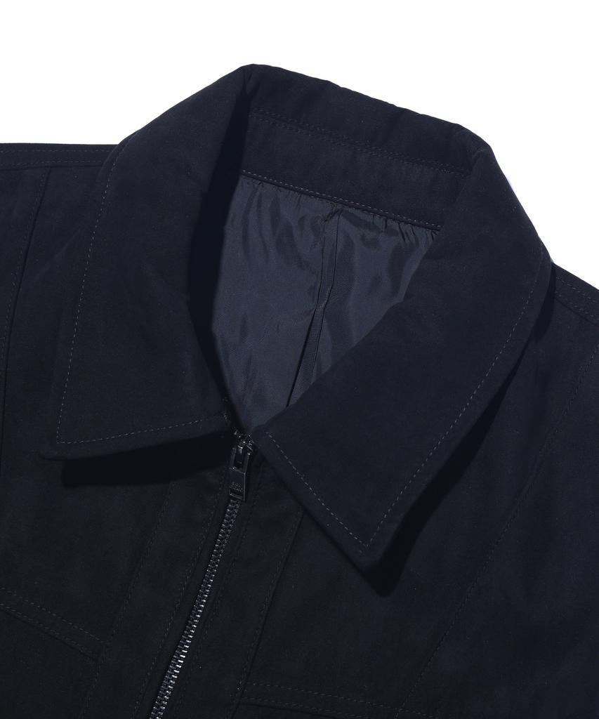 SIGNIFICANT Suede Standard Collar Jacket Lr1Ju006_Black