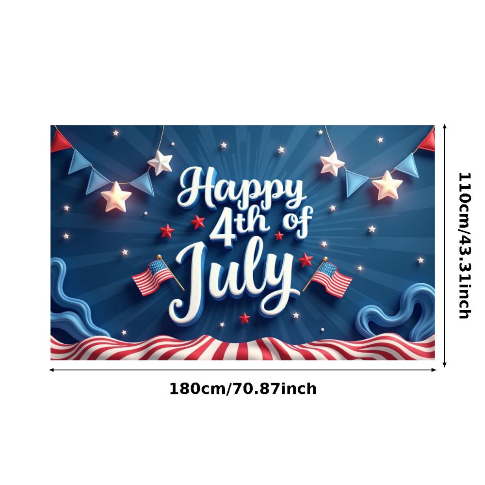 Flag Design American Flag Decor Star Patterns Independence Day Banner Vibrant Colors Decorative Bunting Party Banner